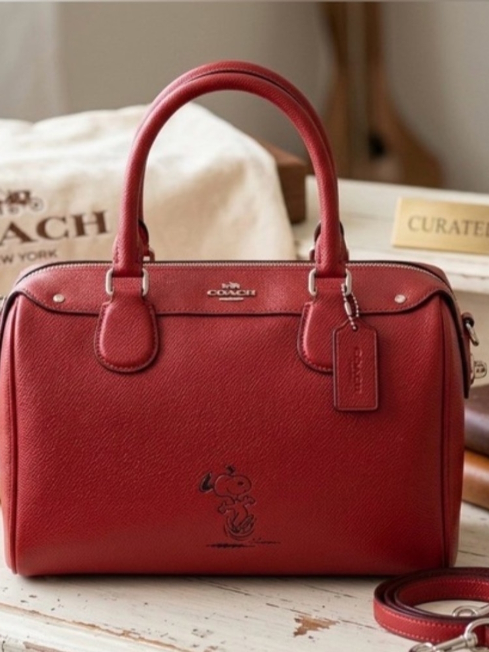Coach X Peanuts Snoopy Collab Mini Bennett Satchel - RARE NWT